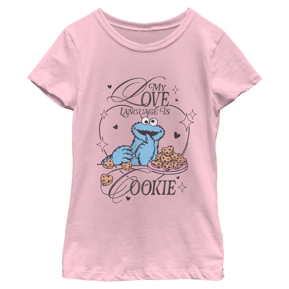 Girls Sesame Street My Love Language Is Cookies T Shirt