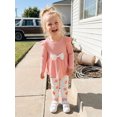 thumbnail image 5 of Cenuakty Girl Fall Outfit Floral Long Sleeve Tops and Pants Set, 5 of 5