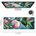 thumbnail image 2 of Desk Pad, Hummingbird Floral Gaming Mouse Pad,Computer Desk Mat Keyboard with Non Slip Base for Home Office,Extended Large Size, 2 of 6