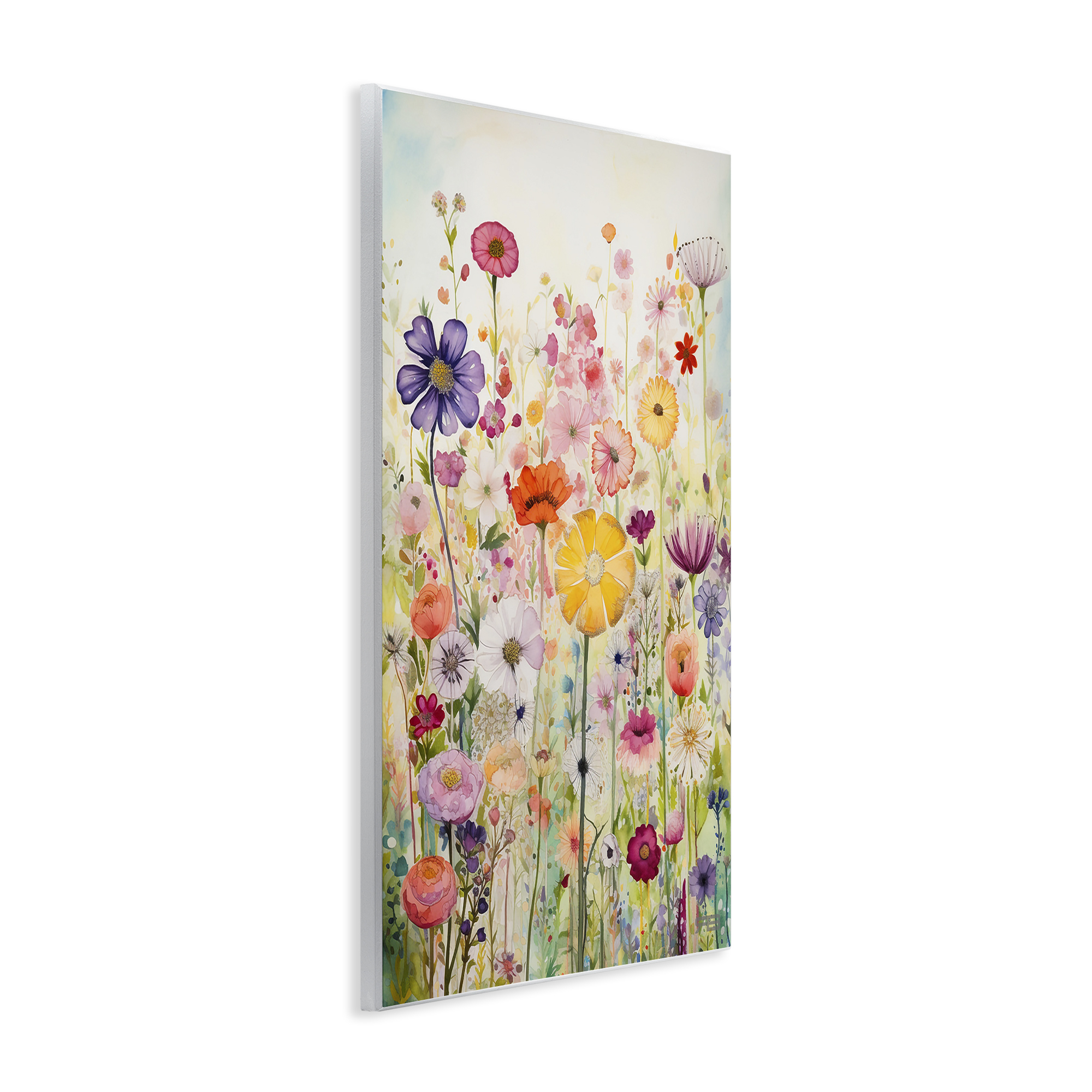 Stupell Industries Bright Flower Garden Botanical & Floral Painting Unframed Art Print Wall Art, 10 x 15