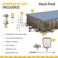 thumbnail image 3 of Funsicle 24 Ft Oasis Designer Lap Above Ground Pool with Pump, Rectangular Frame, 3 of 6