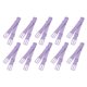 thumbnail image 1 of Soporte de correas de sujetador ajustable antideslizante con banda elástica para mujer 10 piezas uxcell Púrpura L*W:7.9'*0.39', 1 of 6