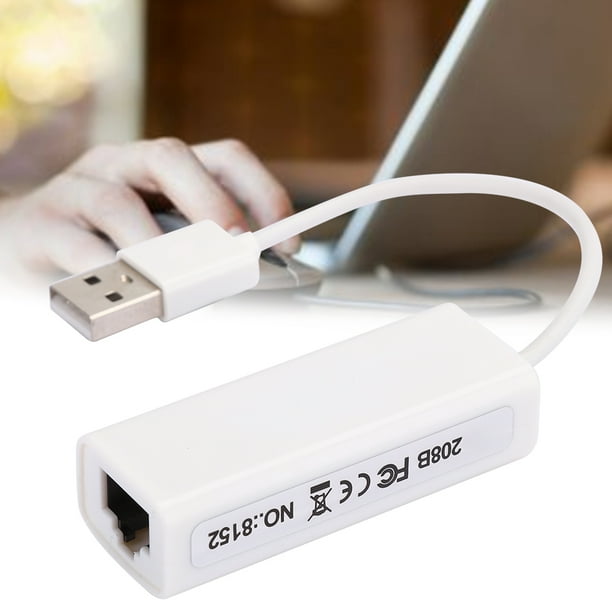 Adaptador Ethernet USB2.0, Transmisión de Alta Velocidad USB Al Adaptador Ethernet Multifunció para la computadora