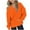 Orange, variant on Posijego Boys Girls V Neck Sweatshirts Kids Causal Long Sleeve Solid Color Pullover Sweatshirt Tops