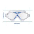 thumbnail image 2 of ruzhgo Professionnel Universel Anti-Brouillard Clair Réglable Lunettes de Natation Noir, 2 of 5