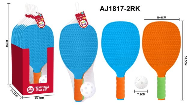 Play Day Pickleball Set, 3Piece Set with 2 Paddles & 1 Ball  All Skill Levels, Children Ages 4+  (图3)