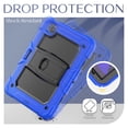 thumbnail image 7 of FJLBDE Case for iPad Air 5th Generation / iPad Air 4th Generation 10.9 inch, Rugged Shockproof Tablet Cases Cover with Kickstand Shoulder Strap, Blue, 7 of 7