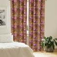 thumbnail image 2 of Ambesonne Oriental Curtains, Giraffe, Pair of 28"x63", Multicolor, 2 of 5