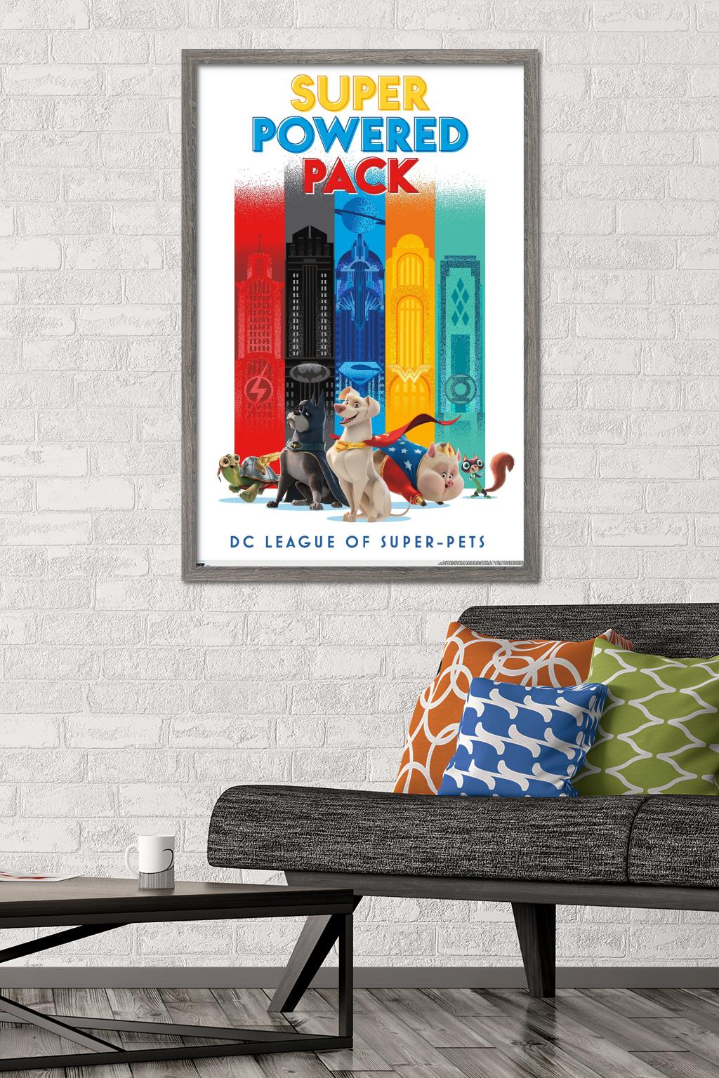 DC League of Super-Pets - Skyline Wall Poster, 22.375" x 34" Framed