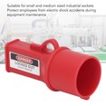 thumbnail image 3 of Industrial Socket Lock Device, Safe Energy Isolation Lockout Tagout Kit PP High Strength Non Fading Waterproof Protective Erosion Resistance  for Working Site, 3 of 7