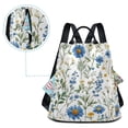 thumbnail image 5 of FORMRS Women's Travel Backpack Purse Anti-Theft Hidden Pockets Casual Shoulder Bag, Blue Floral, 5 of 7