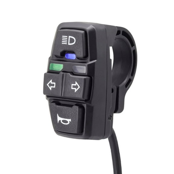 Electric bike bicycle three in one switch for horn headlight turn switch button