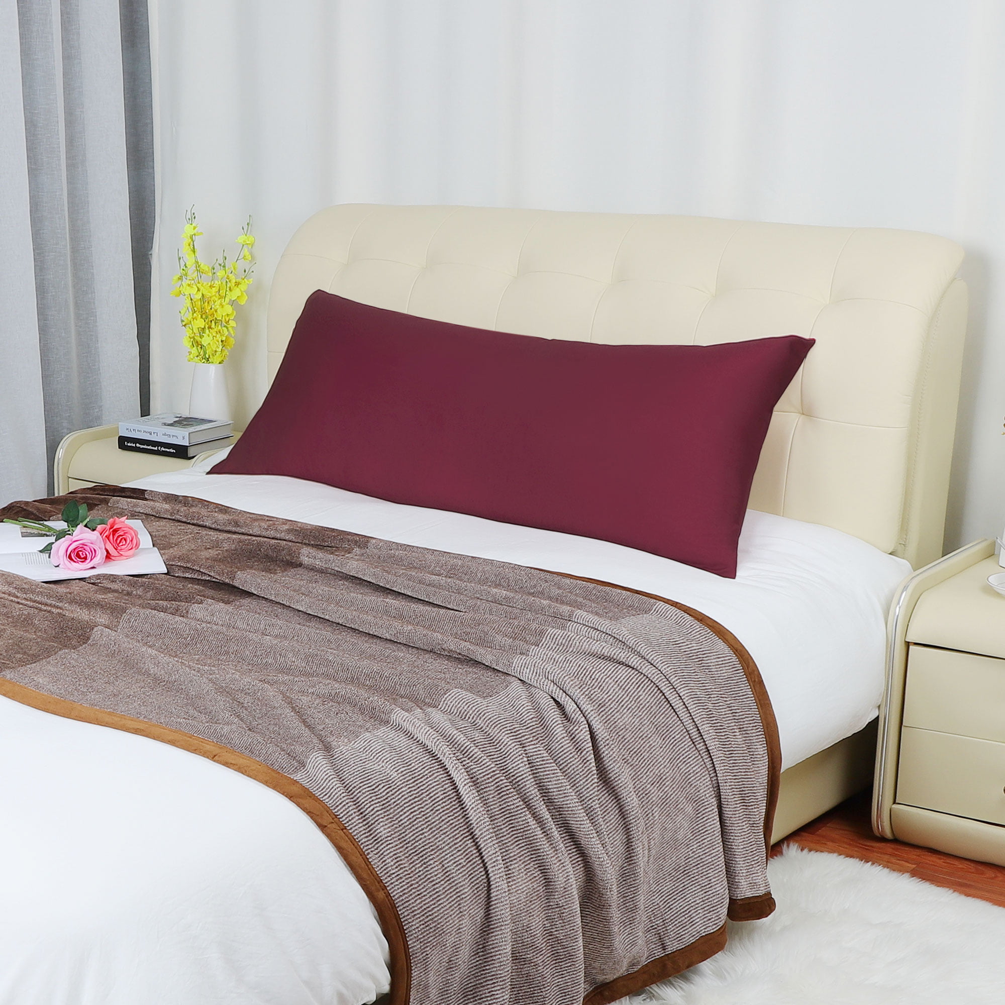 Details about   2021 pillow polyester fiber pillowcase bedroom bed long supplies 1pcs 