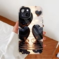 thumbnail image 2 of Sleek Black Heart - Shaped iPhone Case, Luxury Glossy Design for Valentine’s Day Gift Lovers, Compatible with iPhone 11/12/13/14/15/16 (Pro Max/Plus), 2 of 9
