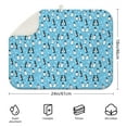 thumbnail image 2 of 2pcs Foldable Penguin Print Dish Mat - Absorbent Microfiber Drying Pad with Cute Emperor Penguin Design, Eco-Friendly & Reusable, 2 of 4