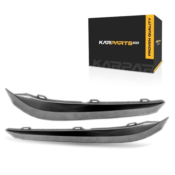 For Chevy Traverse 2022 2023 Bumper Cover Molding Driver And Passenger Side | Pair | Front | Outer Below Headlight Satin Plastic | GM1046132, GM1047132 | 191275893432, 84541302, 191275893456, 8454130