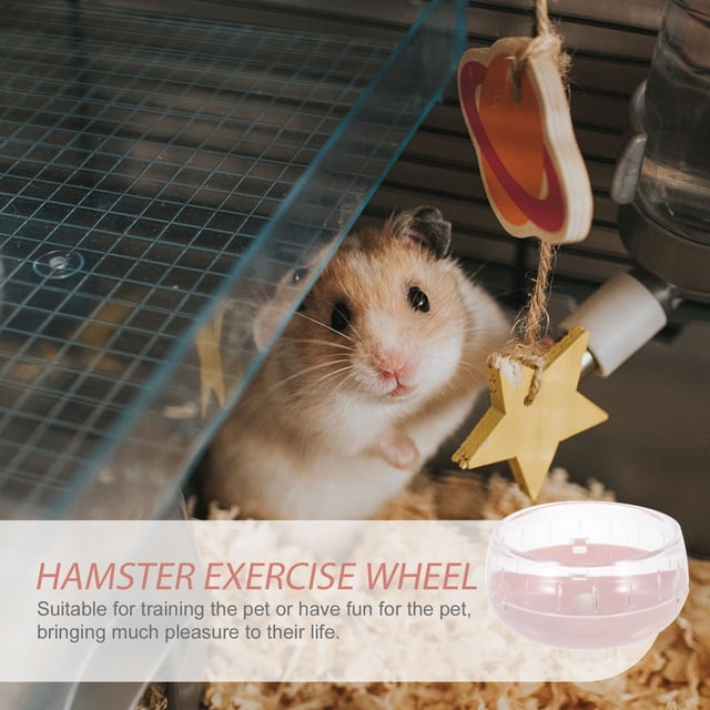unbranded De Ejercicio Para Hámster Rosa Con Base Estable Para Entrenamiento Y Diversión Indoor De Mascotas