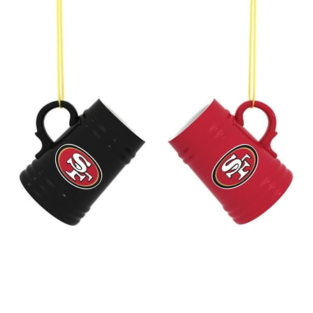 San Francisco 49ers Two-Pack 3" Mini Stein Ornament Set