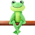thumbnail image 1 of Peluche Toy HyDren con forma de rana, 43 cm, suaves y largas, color verde, 1 of 8