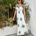 thumbnail image 2 of Robe Sans Manches Motif Serrée pour Fille Robe Longue Robe d'Été pour Femmes 2024 Robes d'Été pour Femmes 2024, 2 of 4