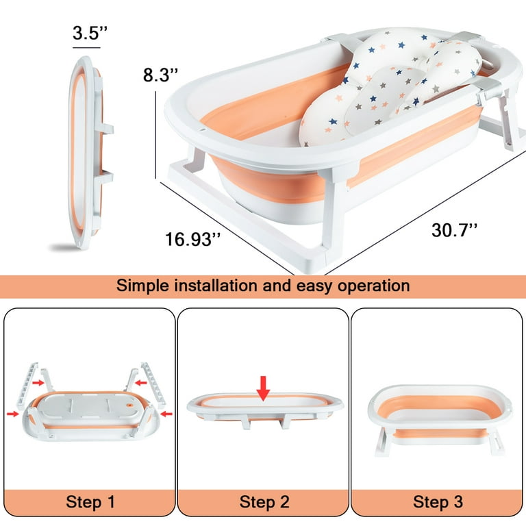Yabanana 31 Baby Newborn Shower Baby Bath Tub Cushion Bed Support