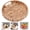Medium,13'', variant on Natural Water Hyacinth Round Serving Tray,Hand Woven Tray Storage Baskets,Wicker Serving Trays with Built-in Handles, Water Hyacinth Storage Bins for Fruit,Arts and Crafts(11x 2.4inch)