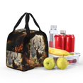 thumbnail image 3 of Kdxio Enchanted Deer In Cave Print Insulated Lunch Bag,Reusable Tote Lunch Box for Women Men,Leakproof Cooler Lunch Bags for Work Office Travel Picnic, 3 of 6