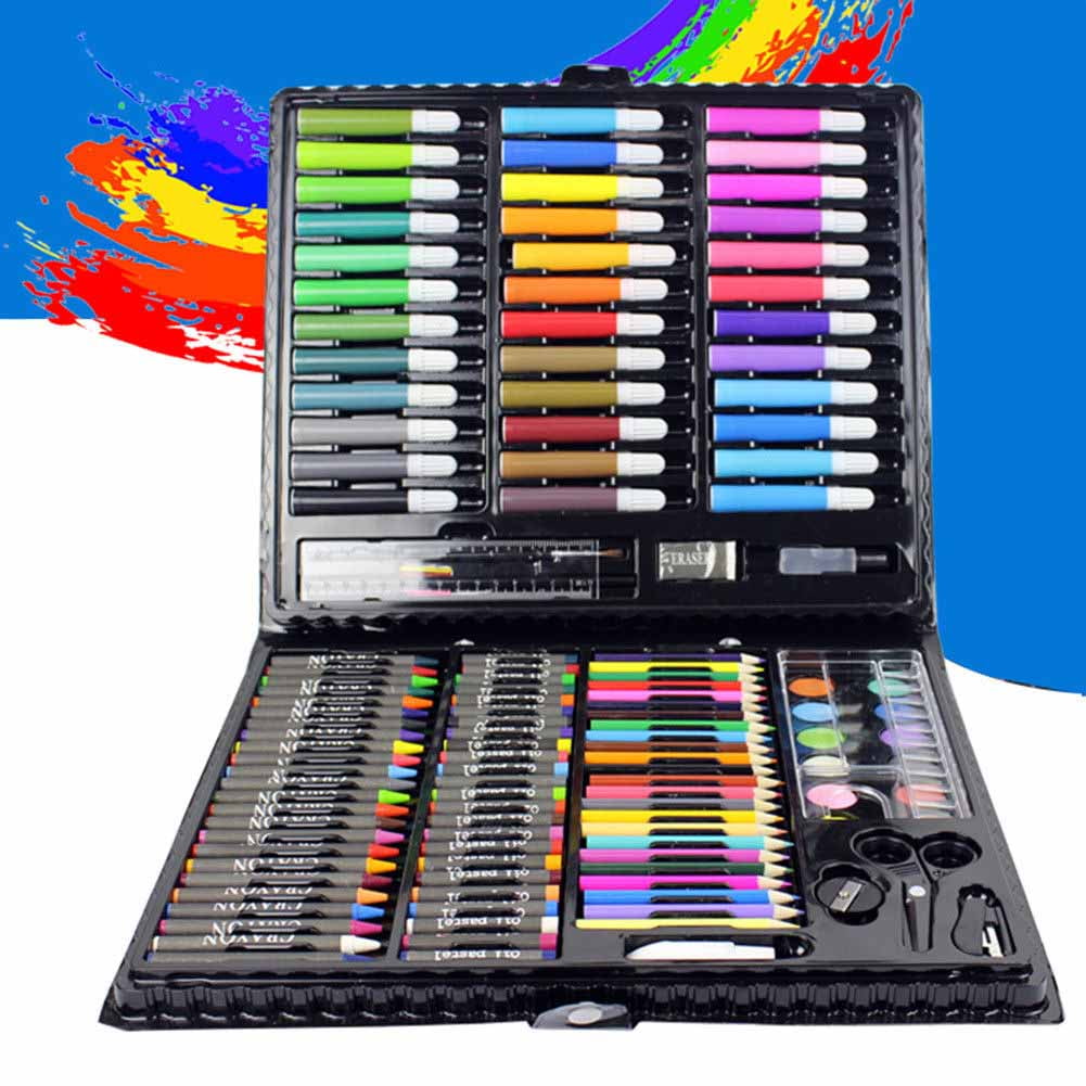 Custom Stationery Kids Art Painting Kids Drawing Art Set Aluminum Box  Drawing Kit Water Color Pen Color Box For Kids - Buy Art Sets,Color Box For