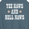 thumbnail image 3 of Instant Message - Yee Haws Hell Naws - Women's Racerback Tank Top, 3 of 6