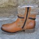 thumbnail image 1 of Botines de bloque plano para mujer Zapatos elásticos forrados cálidos de invierno ZefeiWu 8390615022606, 1 of 1