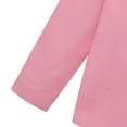 thumbnail image 4 of CCRFTGI Boys Girls Polo Shirt Button Down Lapel Casual Fall Summer Dress Shirt for Child Classic Size 8 Oxford Quick Dry Long Sleeve School Shirt Pink 11-12 Years, 4 of 7
