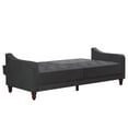 thumbnail image 6 of Novogratz Vintage Tufted Split Back 81.5" Futon, Grey Velvet, 6 of 21