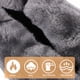 thumbnail image 2 of BRIGHTFUFU 1 par de pantuflas de pata de dinosaurio de invierno, pantuflas de felpa unisex, zapatos de interior (gris), 2 of 7