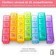 thumbnail image 3 of Organizador de Pastillas Semanal OVER LU pastillero portátil 28 compartimientos, 3 of 7