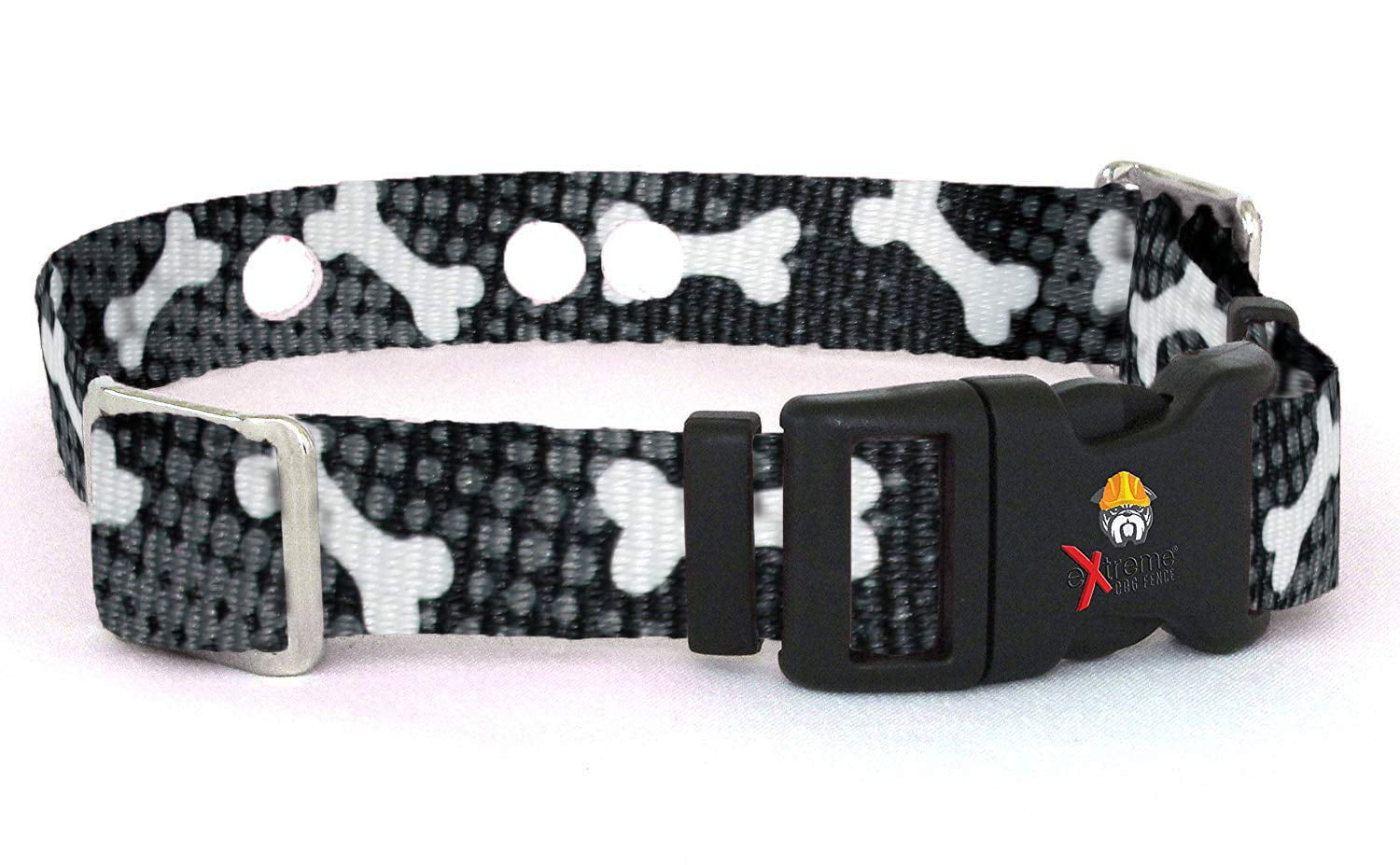 Universal replacement collar strap for bark or electric dog fence collar 