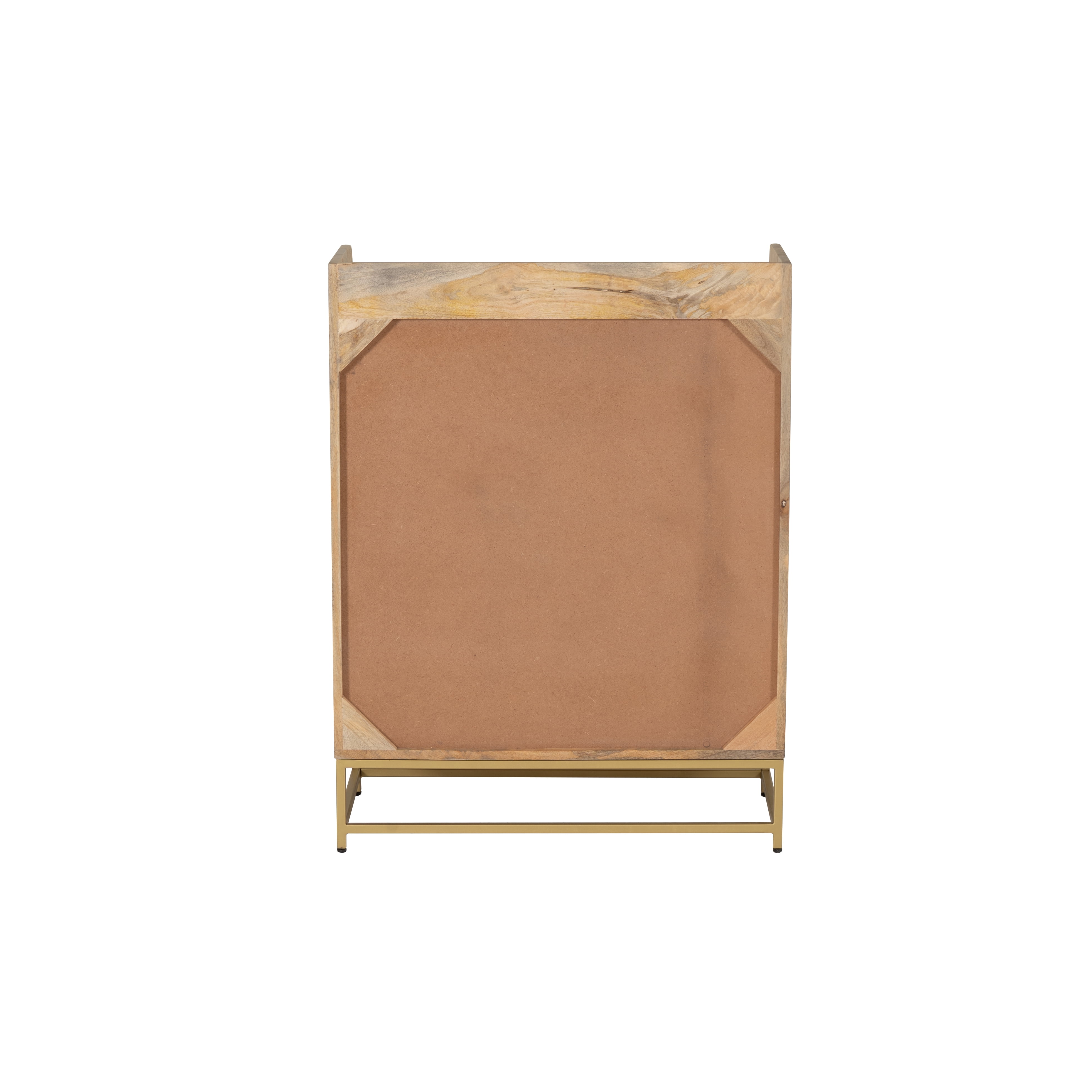Powell Blair Rattan Bar Cabinet with Marble Top, Natural