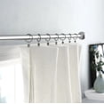 thumbnail image 5 of Urbanest Ball Adjustable Single Drapery Curtain Rod Set with 24 Rings, 5/8", 84"-120", Glossy White, 5 of 5