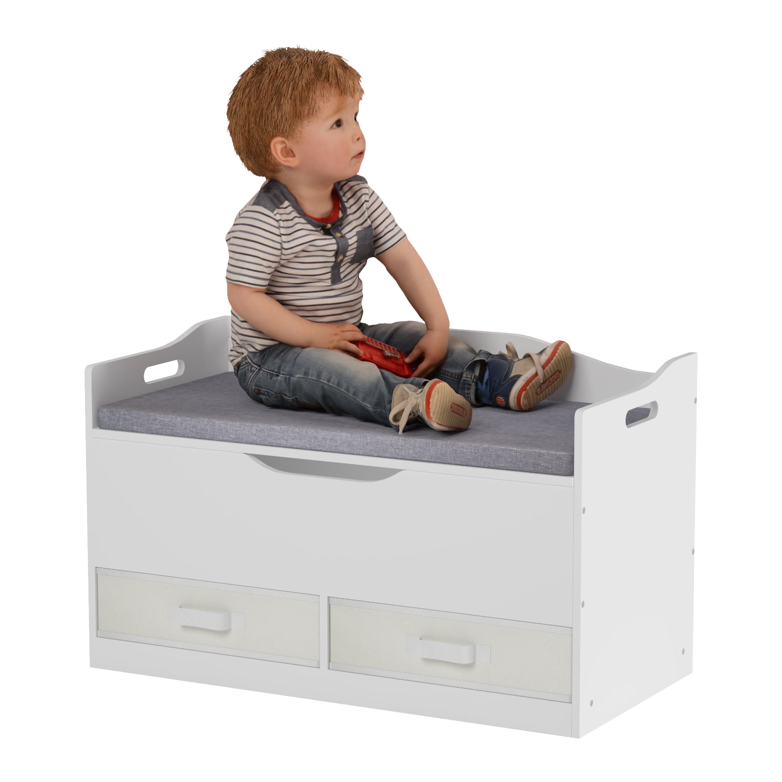 Milliard wooden toy box and deals storage chest with seating bench