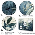 thumbnail image 3 of Designart "Expressing The Jungle'S Beauty In White And Blue II" Jungle Floater Framed Wall Art Prints, 3 of 5