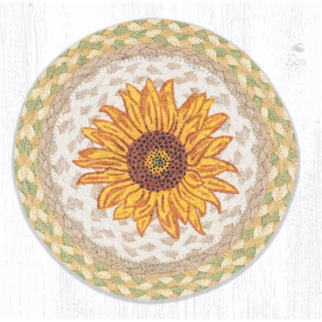 Capitol Importing 80-529S 10 x 10 in. MSPR-529 Sunflower Printed Round Trivet