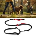 thumbnail image 1 of Heavy Duty Bungee Dog Leash, 360 Degrees Rotation Durable Nylon Reflective Strip Elastic Dog Leash with 2 Padded Handles for Large Dogs for Training Blue,Black,Red,Orange, 1 of 5