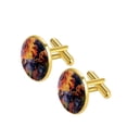 thumbnail image 2 of Dinosaur Men Cufflinks Set for Formal Attire, Made of Stainless Steel, Ideal for Business Meetings and Weddings, 2 of 6