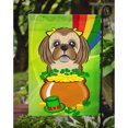 thumbnail image 3 of Chocolate Brown Shih Tzu St. Patrick's Day Flag Garden Size BB1993GF, 3 of 3