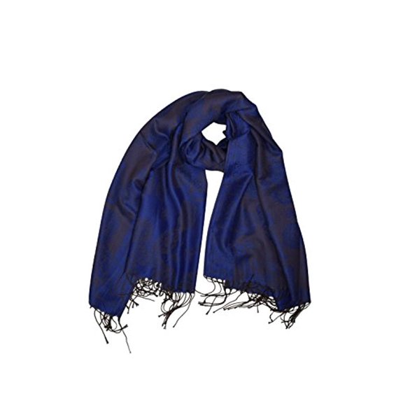 Peach Couture Elegant Floral Pattern Pashmina Wrap Shawl Scarf