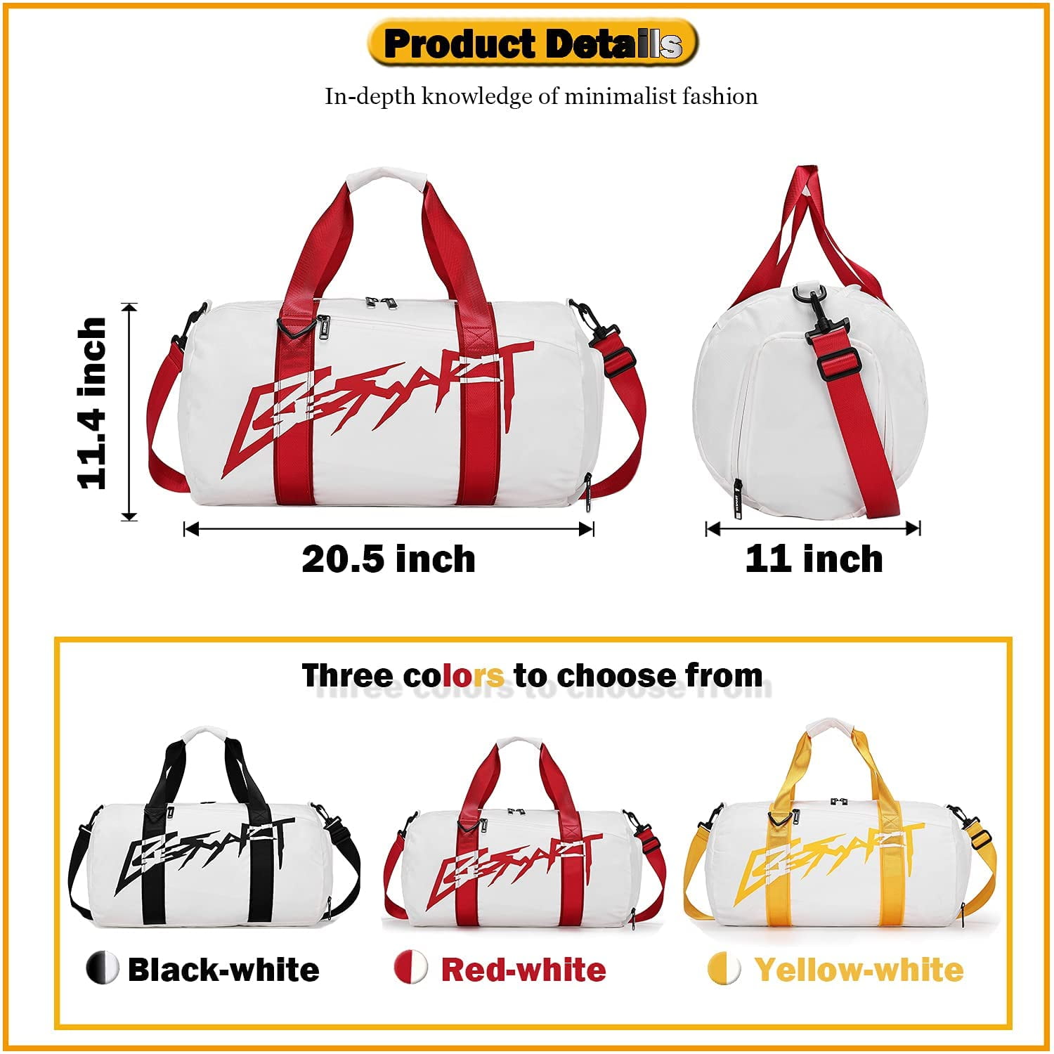 HAWEE Sac De Voyage Femme Homme 32L Grand Sac De Sport Pliable Sac Weekend Etanche Duffle Bag Pour Gym Fitness Voyage Camping Natation Yoga