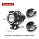 thumbnail image 5 of Faro Led De Ojo De Ángel Para Motocicleta, 2 Unidades, 5 of 8