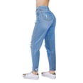 thumbnail image 2 of Pantalon Jeans Mom Tiro Alto Mezclilla Rigida Devendi Denim Co. Mezclilla Premium, Stretch, Hecho en México, 2 of 3