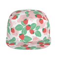 thumbnail image 2 of Fotbe Strawberry Flat Bill Visor Cap Classic Snapback Hat Polyester Foam Trucker Hat Trucker Cap Adjustable Baseball Cap, 2 of 9