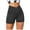 Dark Gray, variant on Women's High Waisted Stretchy Summer Shorts Yoga Abdomen Control Training Running Pants Casual Beach Shorts S-L