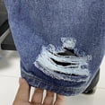 thumbnail image 5 of LYMAYTER Women Flare Jeans Skinny Microflared Denim Pants for S-2XL Fashion High Waisted Female Flare Jeans with Pockets, 5 of 8